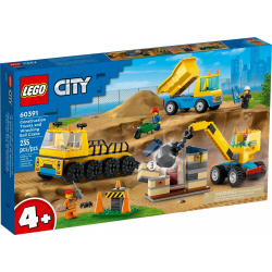 Klocki LEGO 60391 Cieżarowki i dźwig z kulą wyburzeniową CITY